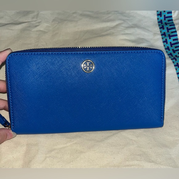 Tory Burch Wallet, Royal Blue (New/Unused) - Picture 1 of 5
